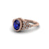 Diamond Milgrain Beaded Bezel Engagement Ring - Stacy No. 14 image 3