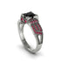 Black Diamond Milgrain Gold Engagement Ring - Lyric No. 54 image 1