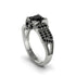 Black Diamond Milgrain Gold Engagement Ring - Lyric No. 39 image 1
