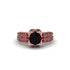 Black Diamond Milgrain Gold Engagement Ring - Lyric No. 53 image 2
