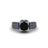 Black Diamond Milgrain Gold Engagement Ring - Lyric No. 69 image 2