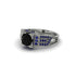 Black Diamond Milgrain Gold Engagement Ring - Lyric No. 69