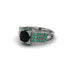 Black Diamond Milgrain Gold Engagement Ring - Lyric No. 24 image 3