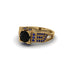 Black Diamond Milgrain Gold Engagement Ring - Lyric No. 67 image 3