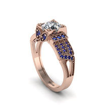 Diamond Milgrain Gold Engagement Ring - Lyric No. 62 image 1