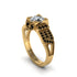 Diamond Milgrain Gold Engagement Ring - Lyric No. 31