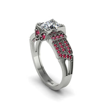 Diamond Milgrain Gold Engagement Ring - Lyric No. 48 image 1
