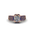 Diamond Milgrain Gold Engagement Ring - Lyric No. 62