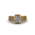 Diamond Milgrain Gold Engagement Ring - Lyric No. 1