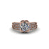Diamond Milgrain Gold Engagement Ring - Lyric No. 2