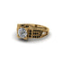 Diamond Milgrain Gold Engagement Ring - Lyric No. 31