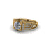 Diamond Milgrain Gold Engagement Ring - Lyric No. 1