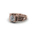 Diamond Milgrain Gold Engagement Ring - Lyric No. 32