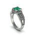 Emerald Milgrain Gold Engagement Ring - Lyric No. 6