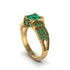 Emerald Milgrain Gold Engagement Ring - Lyric No. 19 image 1