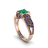 Emerald Milgrain Gold Engagement Ring - Lyric No. 65 image 1