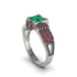 Emerald Milgrain Gold Engagement Ring - Lyric No. 51