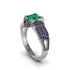 Emerald Milgrain Gold Engagement Ring - Lyric No. 66 image 1