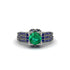 Emerald Milgrain Gold Engagement Ring - Lyric No. 66 image 2