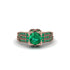 Emerald Milgrain Gold Engagement Ring - Lyric No. 20 image 2