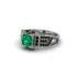 Emerald Milgrain Gold Engagement Ring - Lyric No. 36 image 3