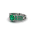 Emerald Milgrain Gold Engagement Ring - Lyric No. 21 image 3