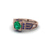 Emerald Milgrain Gold Engagement Ring - Lyric No. 65 image 3