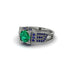 Emerald Milgrain Gold Engagement Ring - Lyric No. 66