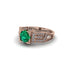 Emerald Milgrain Gold Engagement Ring - Lyric No. 5 image 3
