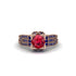 Ruby Milgrain Gold Engagement Ring - Lyric No. 71 image 2