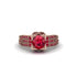 Ruby Milgrain Gold Engagement Ring - Lyric No. 56 image 2