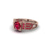 Ruby Milgrain Gold Engagement Ring - Lyric No. 56