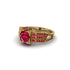 Ruby Milgrain Gold Engagement Ring - Lyric No. 55 image 3
