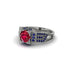 Ruby Milgrain Gold Engagement Ring - Lyric No. 72