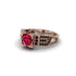 Ruby Milgrain Gold Engagement Ring - Lyric No. 41 image 3