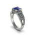 Sapphire Milgrain Gold Engagement Ring - Lyric No. 15
