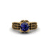 Sapphire Milgrain Gold Engagement Ring - Lyric No. 43 image 2