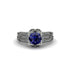 Sapphire Milgrain Gold Engagement Ring - Lyric No. 15