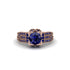 Sapphire Milgrain Gold Engagement Ring - Lyric No. 74 image 2