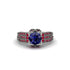 Sapphire Milgrain Gold Engagement Ring - Lyric No. 60