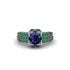Sapphire Milgrain Gold Engagement Ring - Lyric No. 30 image 2