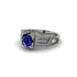 Sapphire Milgrain Gold Engagement Ring - Lyric No. 15