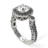 Milgrain Halo Pave Diamond Engagement Ring - Mabel No. 33 image 1