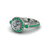Milgrain Halo Pave Diamond Engagement Ring - Mabel No. 18 image 3