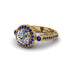 Milgrain Halo Pave Diamond Engagement Ring - Mabel No. 61 image 3