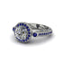 Milgrain Halo Pave Diamond Engagement Ring - Mabel No. 63