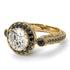 Milgrain Halo Pave Diamond Engagement Ring - Mabel No. 31 image 3