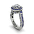 Milgrain Halo Pave Diamond Engagement Ring - Mabel No. 63