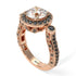Milgrain Halo Pave Diamond Engagement Ring - Mabel No. 32