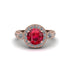 Milgrain Halo Pave Ruby Engagement Ring - Mabel No. 11 image 2